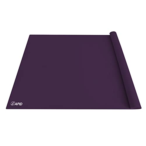 Extra Large Silicone Mat 36" x 24" Place Mats, Heat Resistant Mat for Kitchen Countertop Protector, Thick Placemats Washable Silicone Mats for Kitchen Counter Mat Dining Table Mat, Purple, Sapid - color: Purple, size: 36" x 24"