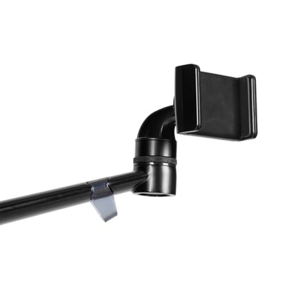 Gator Frameworks 5-in-1 Mobile Content Creator Streaming Stand with Wheeled Tripod Base – Includes Smartphone, Tablet, Laptop Clamps, Ring Light, and More! (GFW-STREAMSTAND-W) - style: Rolling Base