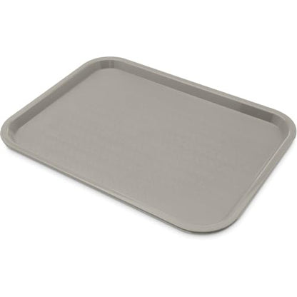 Carlisle FoodService Products Café Cafeteria Tray, Fast Food Tray for Restaurant or Commercial Use, 12" x 16", 1 Count, Gray