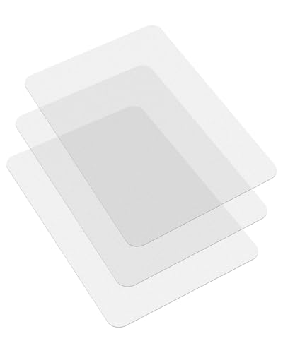 Blvornl 3 Pack Frosted Clear Chair Mat for Hardwood Floor, 32.5"*53" Hard Material Office Chair Mat, Memory Plastic Computer Chair Pad for Rolling Chairs, Desk Floor Rug for Office and Home - size: 3pcs 32.3"*53"