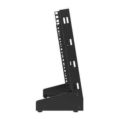 8U Small Desktop Network Rack, 10 inch Mini Open Frame Desktop Cabinet for 10 inch Network, Servers, Audio, Video and Studio Equipment Free Standing Home Office Rack (8U) - size: 8U