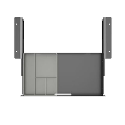 Under Desk Slide Out Pencil Drawer, Storage Organizer 15 Inch Wide, Ball-Bearing Slides, Black (8x14.4 Inch)