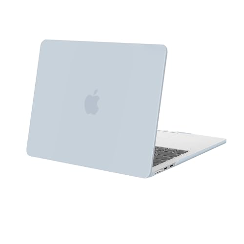 MOSISO Compatible with MacBook Air 13 inch Case M5 2026 M4 2025 M3 M2 2024-2022 A3449 A3240 A3113 A2681, Scratches-Resistant Protective Hard Shell for MacBook Air 13.6 inch Case, Baby Blue - color: Baby Blue
