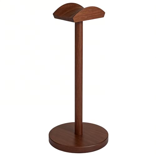 Universal Headphone Hanger Holder Organizer Keeper Racks Storage for Desk Gaming Headset Stand Premium Functional Craftmanship Headset Stand Accessories Walnut - color: walnut