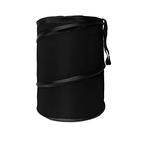 FH Group Automotive Waterproof Portable Collapsible Large Trash Can Garbage Container fits Most Cars,‎Polyethylene,SUVs, and Trucks Black - color: Black, style: Large
