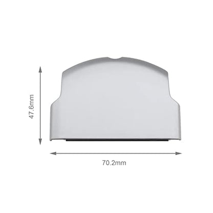 SING F LTD 2PCS Replacement Battery Door Covers Cases Protectors Compatible with Sony PSP 2000 2003 2004 3000 3003 3004 Silver Plastic Console Accessories - color: Silver