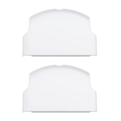 SING F LTD 2PCS Replacement Battery Door Covers Cases Protectors Compatible with Sony PSP 2000 2003 2004 3000 3003 3004 White Plastic Console Accessories - color: White