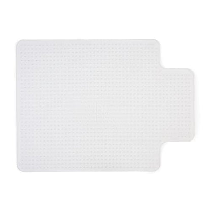 Staples Office Chair Mat, Clear Floor Mats with Lip, Low-Pile Carpets, Extended Under-Desk Coverage, 48 x 36 Inch, Smooth Glide - size: 36" x 48", style: Low-Pile
