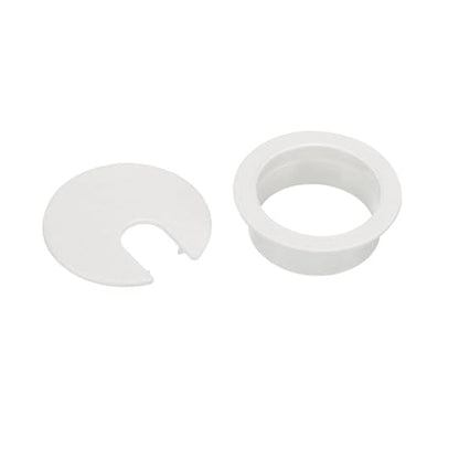 TuTuYa 6PCS Desk Grommet, 2 Inch (50 mm) White Desk Cable Grommet Desk Cable Hole Covers with Hole Saw, Ideal Solution for Office and Home Table Cable (White, 2 Inch_50 mm) - color: 2 Inch_50mm White 6PCS
