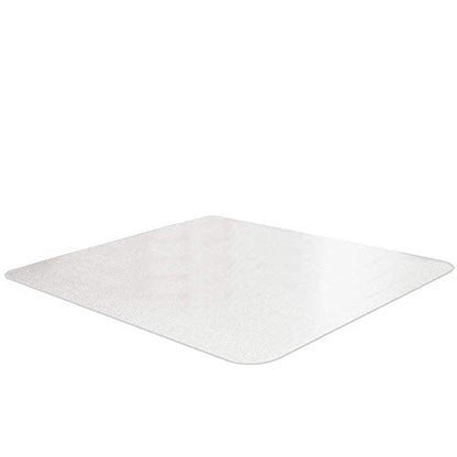 Resilia Office Desk Chair Mat - for Low Pile Carpet (with Grippers) Clear, 48 Inches x 48 Inches, Made in The USA - color: Clear, size: 48" x 48" without lip