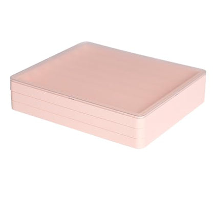 Sumgsn Keycaps Storage Box, Keycaps Container,130 Keys Transparent Display Case Holds 7u Spacebar/Big Enter Key for XDA/Cherry/MOA/MAO Profile Mechanical Keyboard (Pink) - color: pink