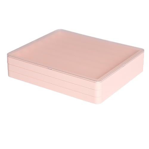 Sumgsn Keycaps Storage Box, Keycaps Container,130 Keys Transparent Display Case Holds 7u Spacebar/Big Enter Key for XDA/Cherry/MOA/MAO Profile Mechanical Keyboard (Pink) - color: pink