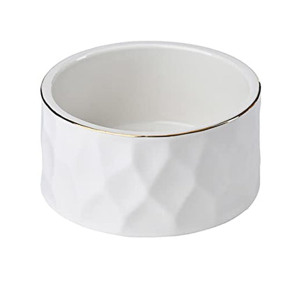 Ceramic Paper Clip Holder Ceramic Paper Clip Dispenser Organizer for Office Desk Binder Clip Holder (White) - color: White