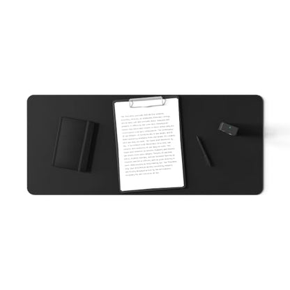 POUT TekDec Mat – Vegan Leather Desk Pad (31.5×13.4in / 80×34cm), Water-Resistant Surface, Anti-Slip Base, Scratch & Heat Protection, Multi-Functional Writing & Mouse Pad – Danish Black - color: Danish Black