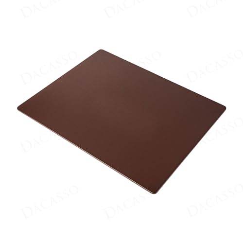 Dacasso Leatherette Conference Pads - color: Chocolate Brown, size: 19" x 24"