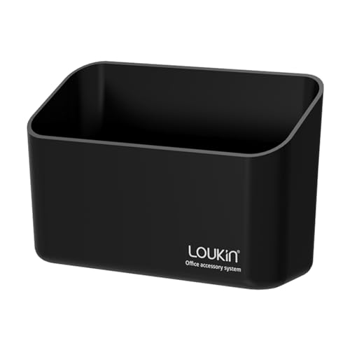 loukin Magnetic Marker Holder, Dry Erase Marker Holder, Remote Control Holder, Magnetic Storage Organizer for Whiteboard or Refrigerators (Black) - color: Black