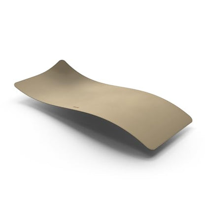 POUT TekDec Mat – Vegan Leather Desk Pad (31.5×13.4in / 80×34cm), Water-Resistant Surface, Anti-Slip Base, Scratch & Heat Protection, Multi-Functional Writing & Mouse Pad – Texas Sand - color: Texas Sand