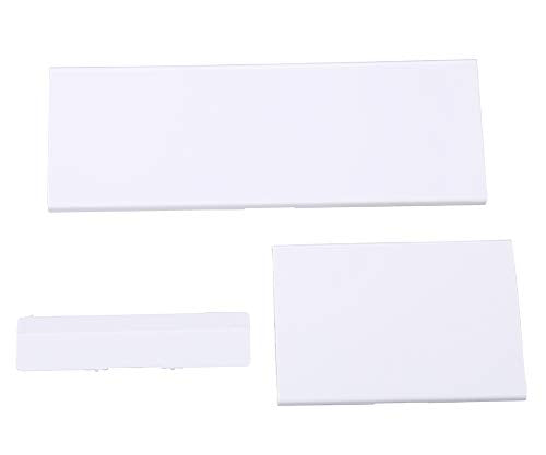 Wii Console Replacement Dust Door, 3 in 1 Repair Part Slot Cover for Nintendo GameCube, NGC Conrtroller/NGC Memory/SD Slot Lid-White - color: white