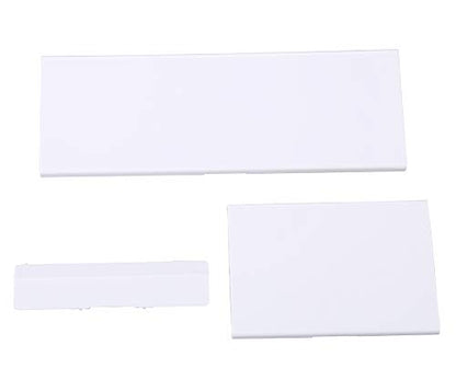 Wii Console Replacement Dust Door, 3 in 1 Repair Part Slot Cover for Nintendo GameCube, NGC Conrtroller/NGC Memory/SD Slot Lid-White - color: white