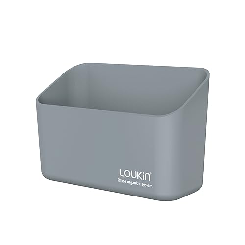 loukin Magnetic Marker & Remote Control Organizer, Dry Erase Marker Holder, Magnetic Storage for Whiteboard or Refrigerators (Gray) - color: Grey