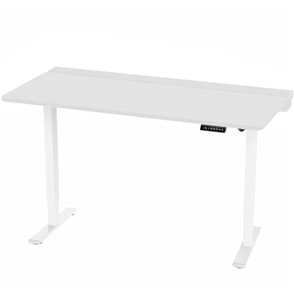VIVO White 60 x 30 in Stand Up Desk, DESK-KIT-1W6-P3W | Electric, Holds 220 lbs, Sit Stand, Height Adjustable Table, Cable Tray, Full-Size Mouse Pad, Office Furniture, White Frame - color: White Top / White Frame, size: 60 x 30