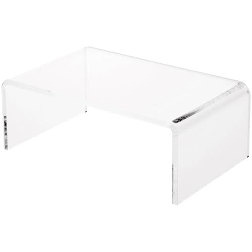 Plymor Clear Acrylic Rectangular Display Riser, 3" H x 8" W x 5" D (1/4" thick) - size: 3" x 8" x 5"