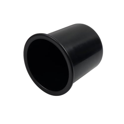 Dnyta 4pcs 4.2" x 4" Black Plastic Cup Holder Insert, Sofa Recliner Car Seat Cups Holder Replacement, Couch Cups Poker Table Cup Holders, for Table, Sofa, Boat, Truck, Car, Recline - color: 4pcs, Black, size: 4.2" x 4", Bottom U-shaped groove