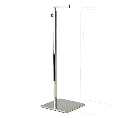 B&NN Adjustable Metal Handbag Rack Tabletop Handbag Purse Display Stand Single Hook Bag Stand Holder (Silver) - color: Silver