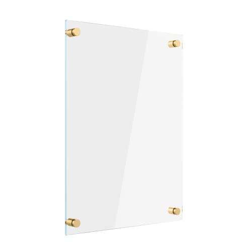 Ships Next Day, Made in USA - Acrylic Dry Erase Board | Non-Magnetic Dry Erase Board | Hanging Frameless White Board | Acrylic for Office and Home Walls | for Adults(Clear - 11x14) - color: Clear, size: 11"x14"