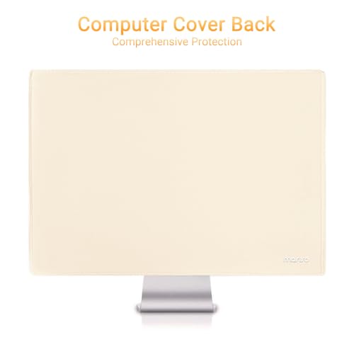 MOSISO Monitor Dust Cover 26, 27, 28, 29 inch Anti-Static Dustproof LCD/LED/HD Panel Case Computer Screen Protective Sleeve Compatible with iMac 27 inch, 26-29 inch PC, Desktop and TV, Beige - color: Beige, size: 26-29 inch