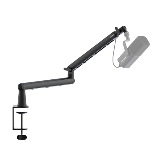 IXTECH Microphone Boom Arm, Low Profile 360° Swivel Mic Boom Arm, Adjustable Microphone Arm with Detachable Rise Column and Built-In Cable Management for Streaming and Recording. - color: 6 VIPER