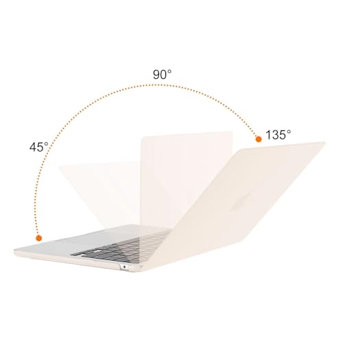 MOSISO Compatible with MacBook Air 13 inch Case M5 2026 M4 2025 M3 M2 2024-2022 A3449 A3240 A3113 A2681, Scratches-Resistant Protective Hard Shell for MacBook Air 13.6 inch Case, Beige - color: Beige