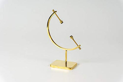 Mineral, Ornament, Gem, Shell, Coin, Display Stand - Caliper Type Stand (Brass) AU6