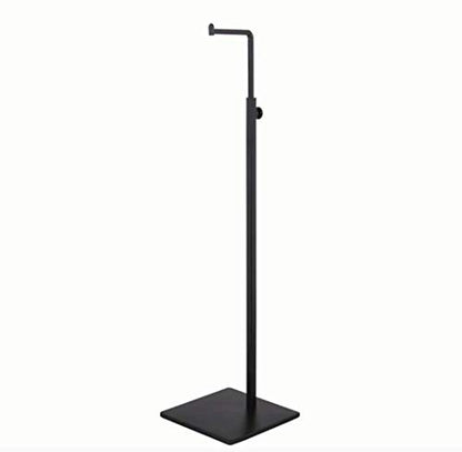 Adjustable Metal Handbag Rack Tabletop Handbag Purse Display Stand Single Hook Bag Stand Holder (Black) - color: Black, Silver, Mirror, White