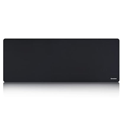 Senetem XXXL Large Mouse Pad, Ultra-Smooth Gaming Mousepad, Non-Slip Rubber Base, Washable Surface Fits Wired & Wireless Mouse – Oversized Big & Long Keyboard Computer Black Mat for Desk, 35.4x15.7 in - size: 35.4L x 15.7W inches