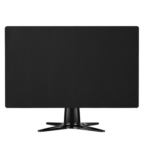 Indoor TV dust cover, elastic fabric with adjustable size, Suitable for most brands of 31-39 inch flat or curved TVs(Black, 31 - 39 inches) - size: 31 - 39 inches