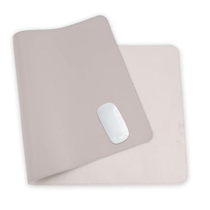 24 x 12 Inches Leather Desk Pad Protector, Non-Slip PU Leather Desk Mat, Laptop Desk Pad, Perfect for Office & Home Use (gray) - color: Gray