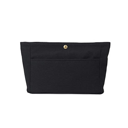 YONEBN waterproof Storage Bag Lightweight Large Capacity nylon Bag Inner Bag Handbag Organizer - color: Canvas/Black
