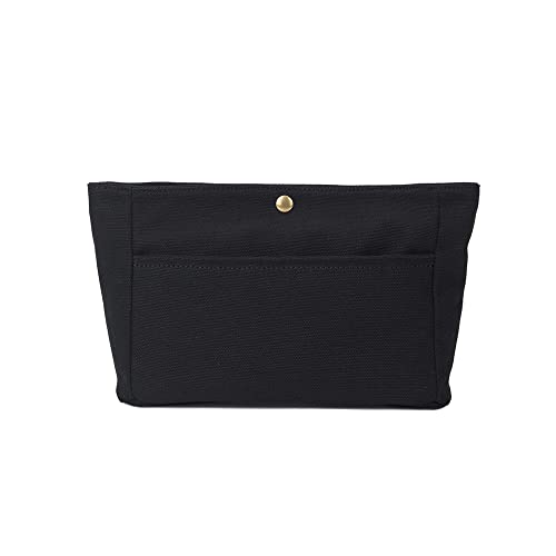 YONEBN waterproof Storage Bag Lightweight Large Capacity nylon Bag Inner Bag Handbag Organizer - color: Canvas/Black