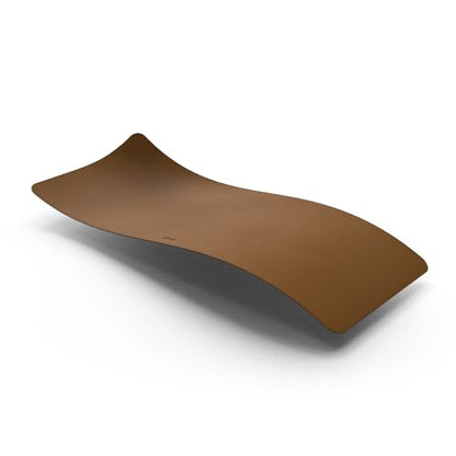 POUT TekDec Mat – Vegan Leather Desk Pad (31.5×13.4in / 80×34cm), Water-Resistant Surface, Anti-Slip Base, Scratch & Heat Protection, Multi-Functional Writing & Mouse Pad – Caramel Tan - color: Caramel Tan
