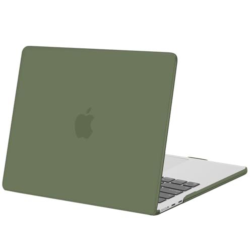 MOSISO Compatible with MacBook Air 13 inch Case M5 2026 M4 2025 M3 M2 2024-2022 A3449 A3240 A3113 A2681, Scratches-Resistant Protective Hard Shell for MacBook Air 13.6 inch Case, Army Green - color: Army Green