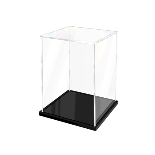 Clear Acrylic Display Case for Collectibles Assemble Doll Display Case Alternative Showcase for Lego Action Figures Model Statues Home Storage (6x6x10 inch; 15x15x25 cm) - size: 6 x 6 x 10 inches