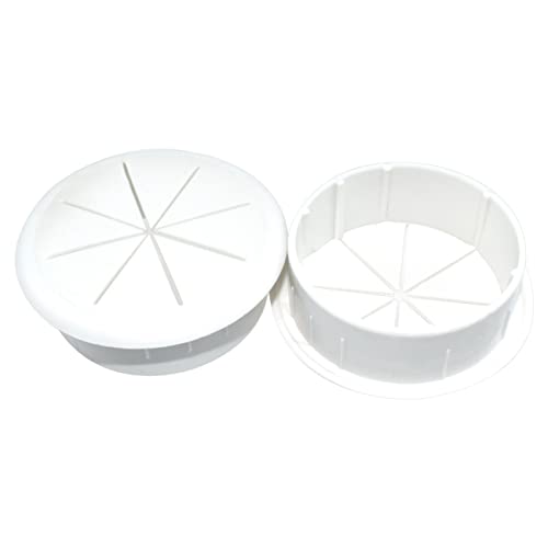 Aifeier ET 2 Inch (50mm) Flexible Desk Grommets Wire Cord Hole Cover Cable Organizer for Desktop Equipment Wiring Management and Protection - size: White 2 Inch (50mm)
