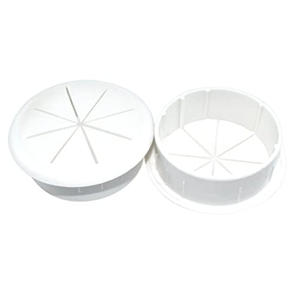 Aifeier ET 2 Inch (50mm) Flexible Desk Grommets Wire Cord Hole Cover Cable Organizer for Desktop Equipment Wiring Management and Protection - size: White 2 Inch (50mm)