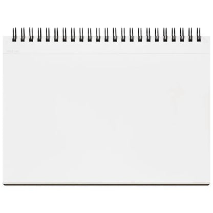 Maruman Mnemosyne Grid Notebook- Horizontal A5 Layout, 5.83" x 8.27", 70 Sheets / 140 Pages, 5mm Graph Paper Journal, Perforated Pages & Wire-Bound to Lay Flat, Black, Made in Japan - size: A5 (5.83" x 8.27")