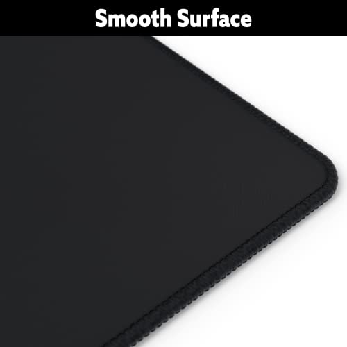 Gamer Boss - Gaming Mouse Pad - 36 x 12 Inches - 4mm Thick with Stitched Edges, Non-Slip Rubber Base, Premium Cloth Mousepad, Desk Mat for Laptop, Keyboard, Computer & PC (Extended, Black) - color: Black, size: 36" x 12"