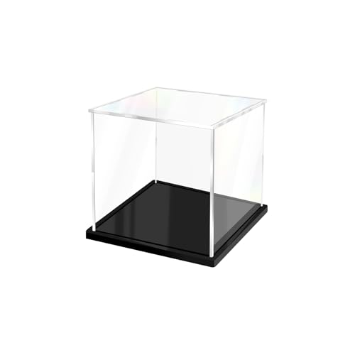 Acrylic Display Case for Collectibles Assemble Clear Acrylic Boxes for Display Thickened Glass Case for Lego Figures Doll Hobby (5.9x5.9x5.9 inch; 15x15x15 cm) - size: 5.9 x 5.9 x 5.9 inches