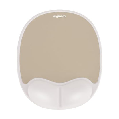 Ergonomic Mouse Pad with Wrist Rest & Elbow Support, Memory Foam Cushion, Non-Slip Base, Pain Relief for Office, Home & Gaming, Compatible with Vertical Ergonomic Mouse (Latte Beige) - color: Latte Beige
