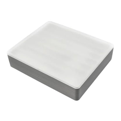Layer Keycap Storage Box with Detachable Lid Permanent Polystyrene Planner Compact Plan for Mechanical Keyset Enthusiast - color: White