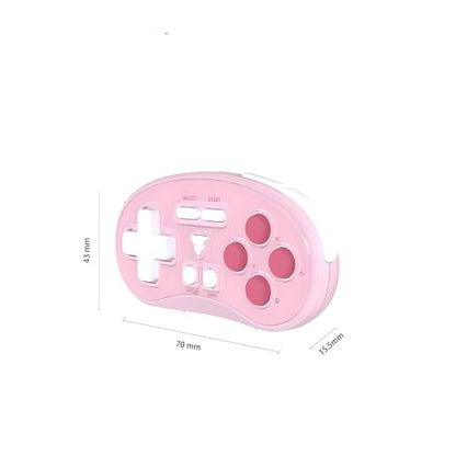 FANTECH EOS Mini Bluetooth Gamepad: Pocket Wireless Controller for Switch - color: Pink